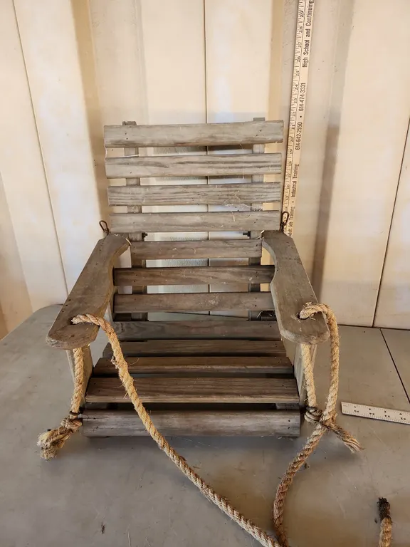 Wood Childs Swing 15.5"X16.5"X19"