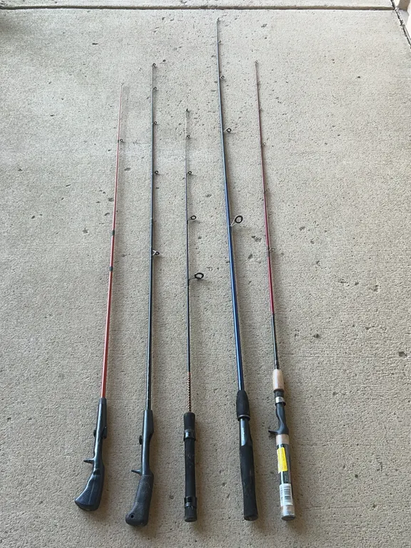 5 Fishing Rods No Reels