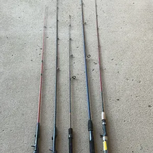 5 Fishing Rods No Reels