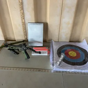 Man Kung Crossbow, Speedtrack Crossbow Bolts, & Paper Targets