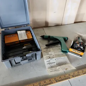 Rubbermaid Container, Vulcanizing Plug Tool, & Plugs