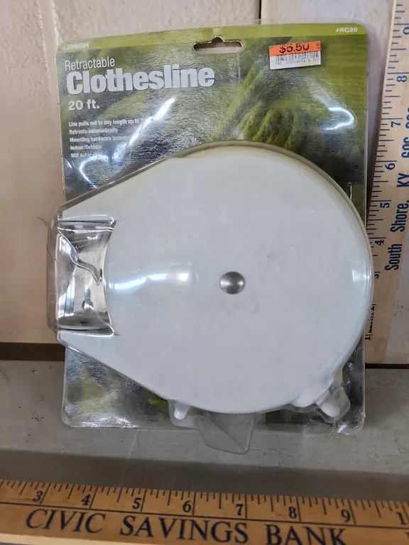 Retractable Clothesline 20 Ft., New