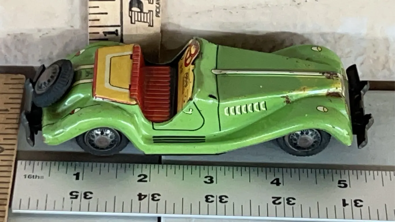 Vintage Japan AAA Friction Tin MG Car