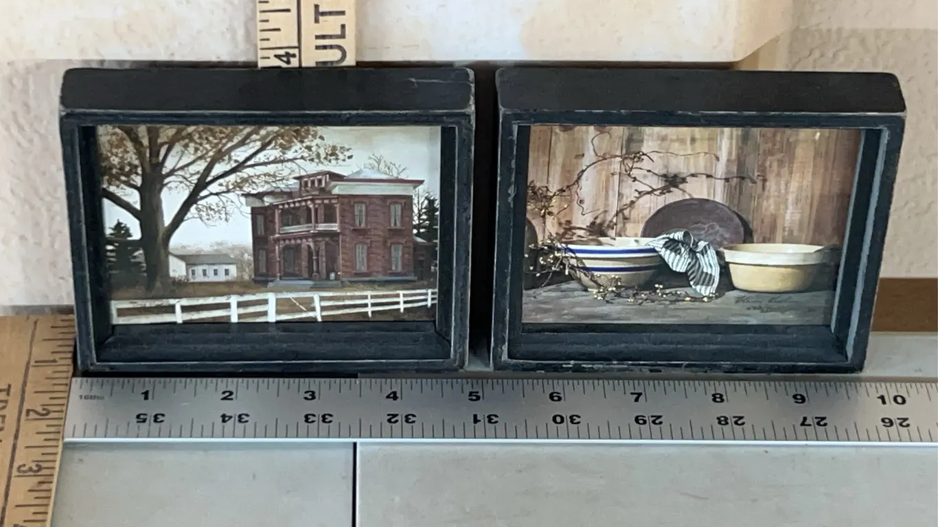 2 Miniature Billy Jacobs Prints 4.75"X3.75"