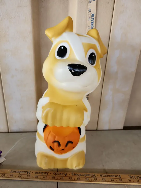 Holiday Home 17" Blow Mold Mummy Puppy Battery Operated
