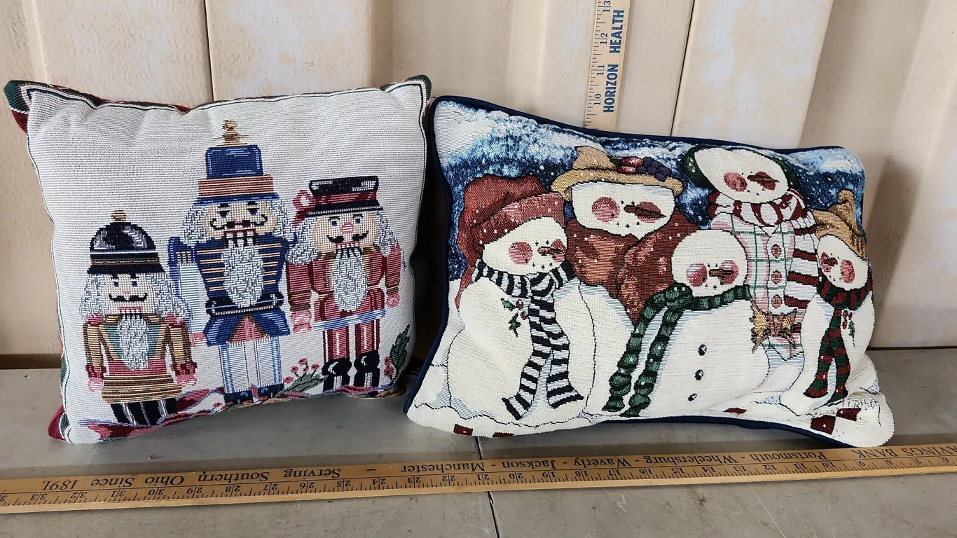 2 Christmas Decor Pillows