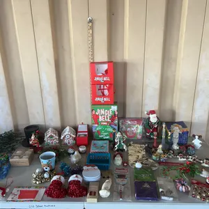 Assorted Christmas-Gingerbread Houses, Jingle Pong, Ornaments, Figures, Etc.