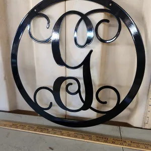 Metal "G" Wall Decor 19"