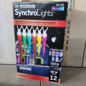 LED Lightshow Synchrolights Set Of  Bulbs, 11' Long