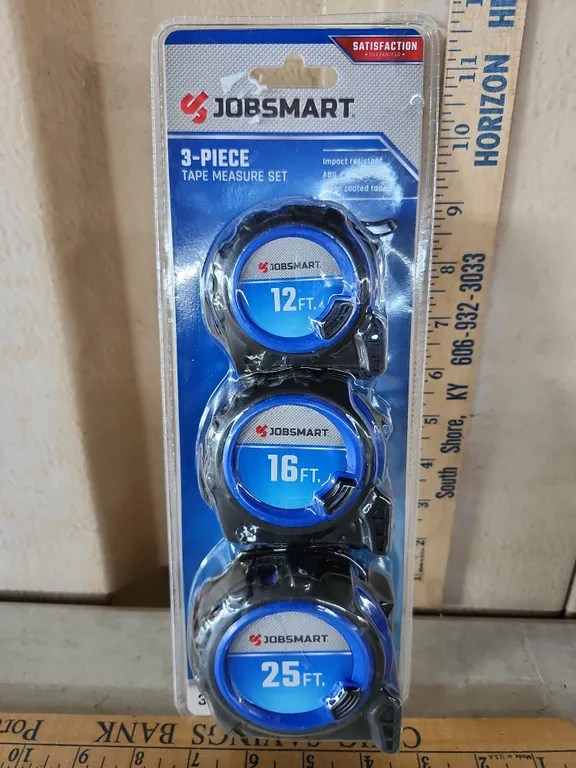 New Jobsmart 3 Pc Tape Measure Set