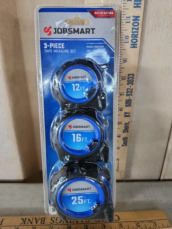 New Jobsmart 3 Pc Tape Measure Set