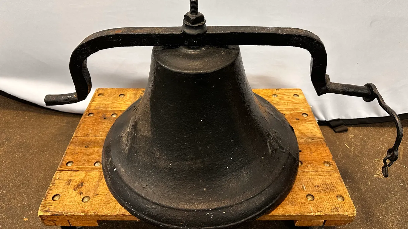 Large Schoolhouse Bell with a Bracket to Hang