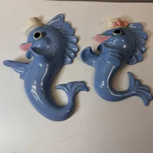 Arnel's Pair of Fish Wall Placques