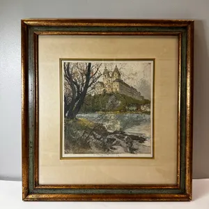 Kasimir Signed Etch of Melk Abbey