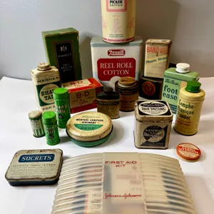 Vintage Medicine Tins and More