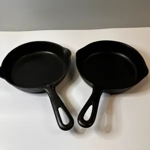 Two #3 Cast Iron Skillets - Griswold & Wagner