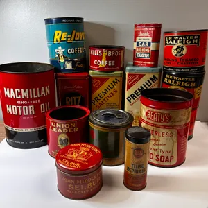 Vintage Tins Large and Small