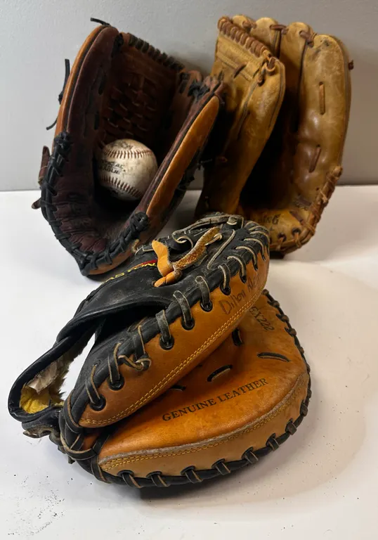 Three Catcher's Mitts