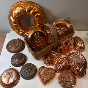 Copper Accessories and Vintage Fruit Basket