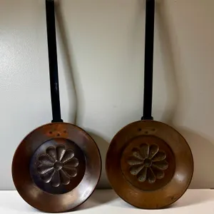 Vintage Pair of Copper Hearth Pans