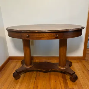 Empire Style Oval Library Table