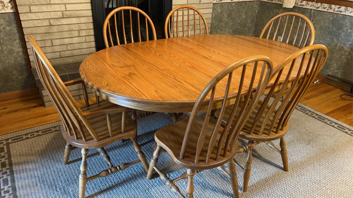 Amish Oak Dining Set