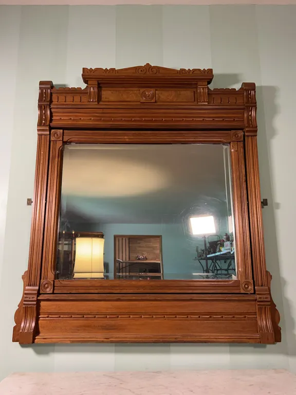 Eastlake Victorian Beveled Mirror