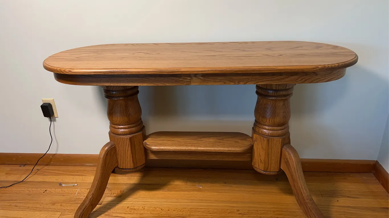 Amish Oak Sofa Table