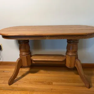 Amish Oak Sofa Table