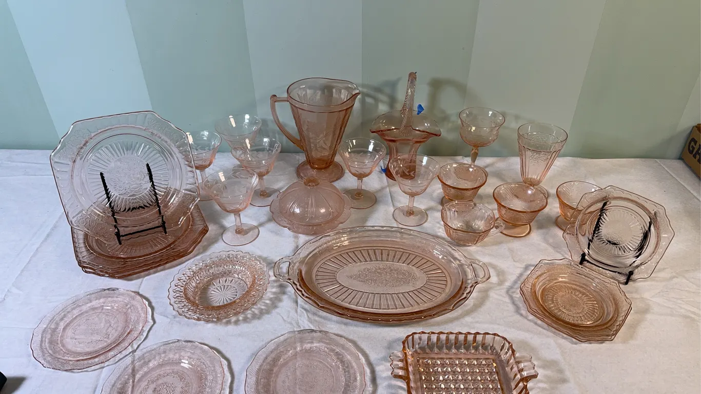 Pink Depression Glassware