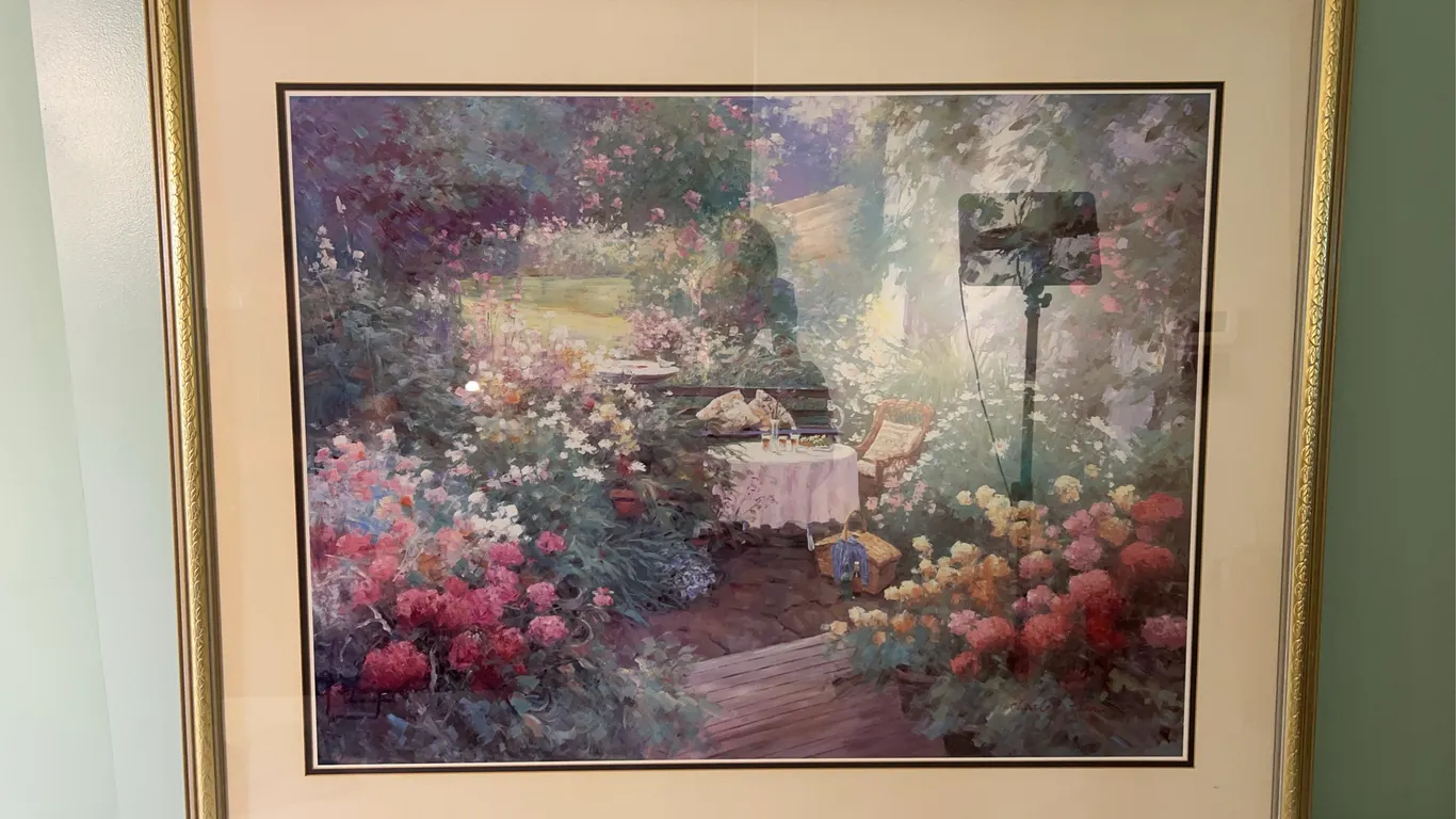 Garden Scene Wall Art Print