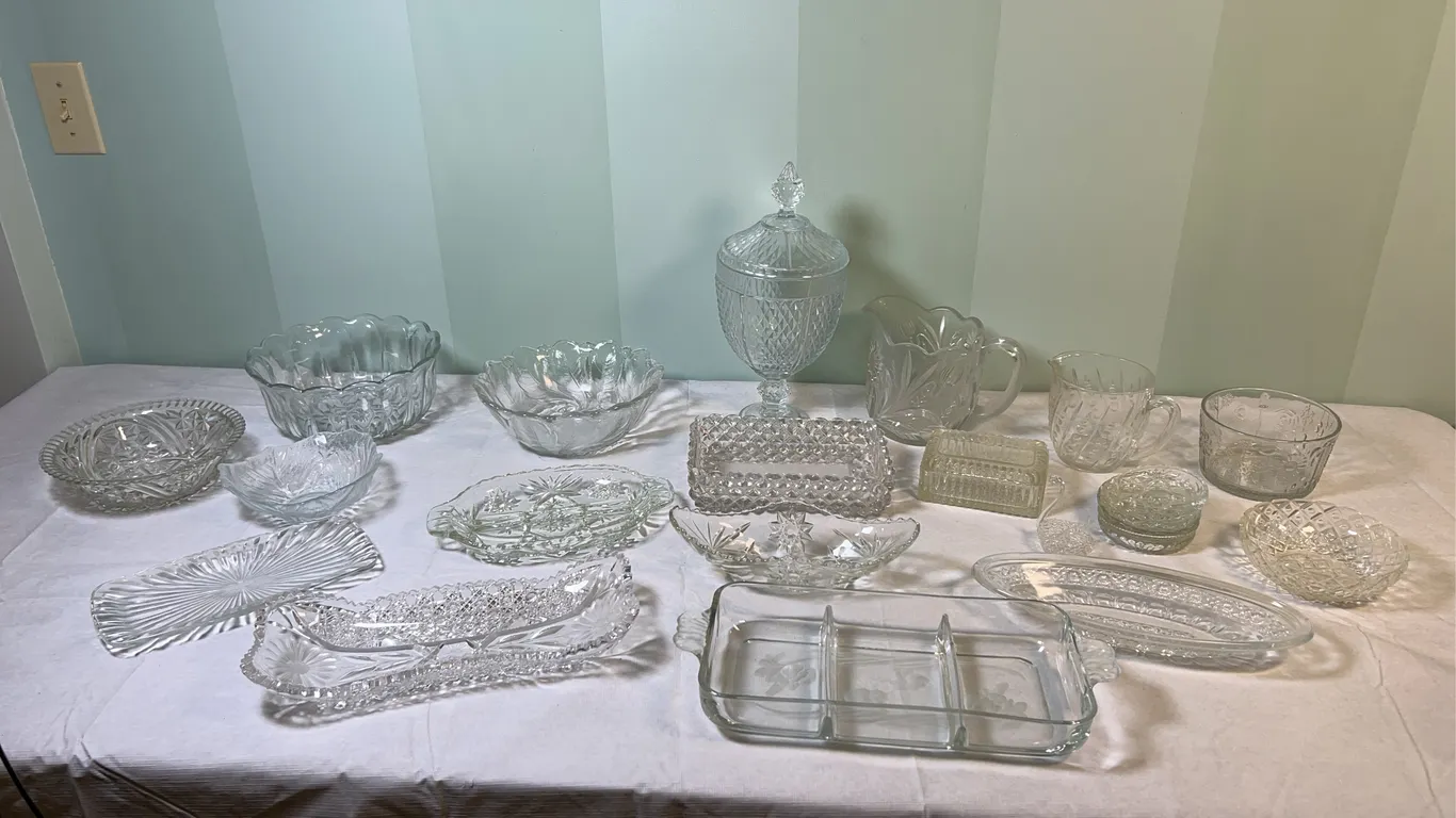 Clear Glass Serving Ware