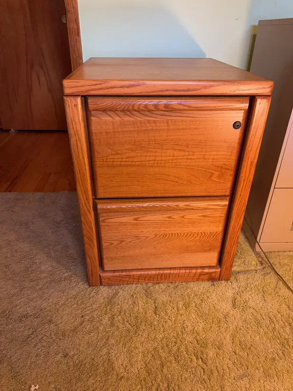 Wood Filing Cabinet
