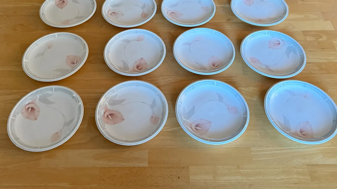 Noritake Keltcraft Misty Isle Eternal Blush 8” Plates – Set of 12 Ireland