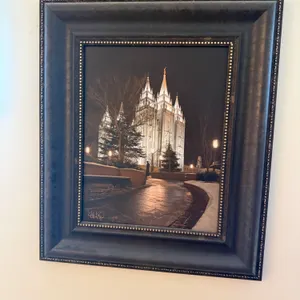 Framed Salt Lake Temple Photograph