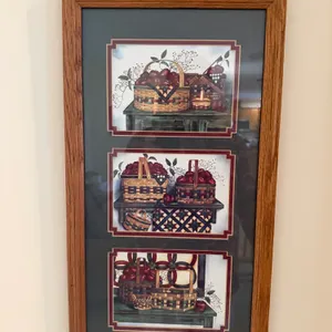 Framed Basket & Apple Artwork