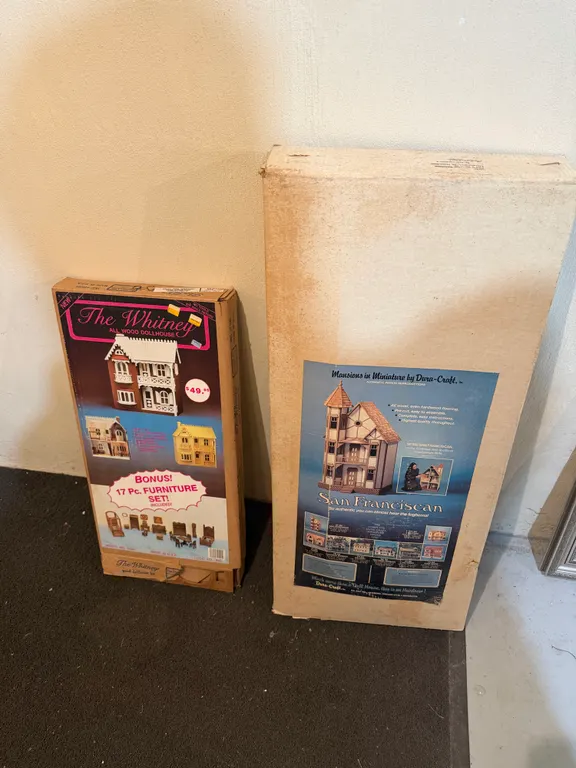 Vintage Dollhouse Kits – Dura-Craft San Franciscan & Whitney All Wood Dollhouse