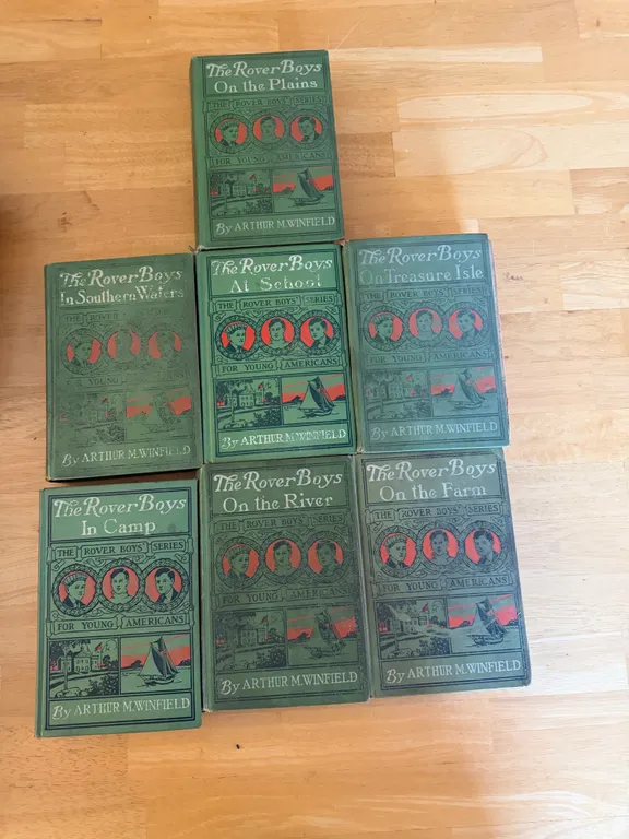 Lot of 7 Antique River Boys Series Books Arthur M. Winfield