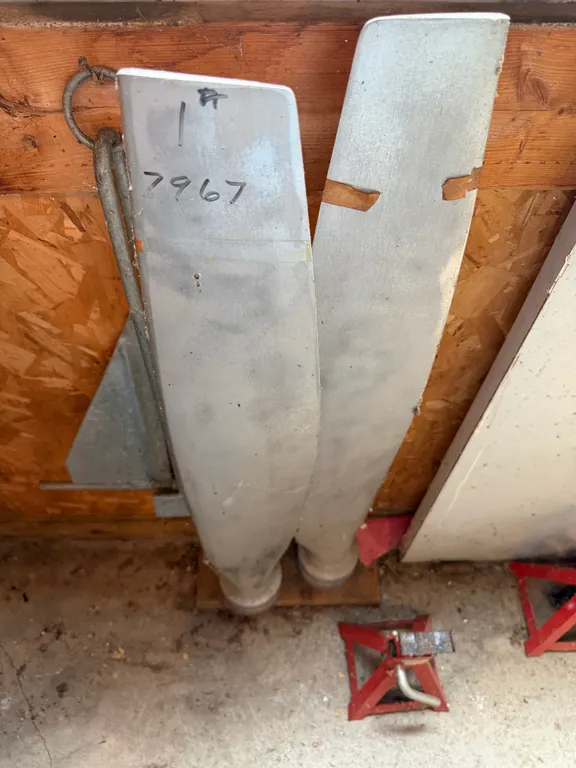 Pair of Vintage Aluminum Airplane Propellers