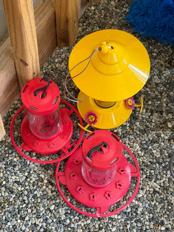 Lot of 3 Hanging Bird Feeders