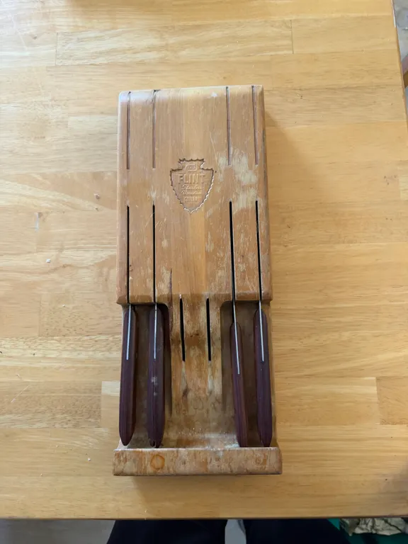Flint Stainless Vanadium Cutlery & Knife Block