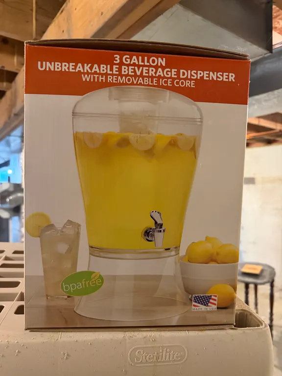 3-Gallon Beverage Dispenser with Ice Core