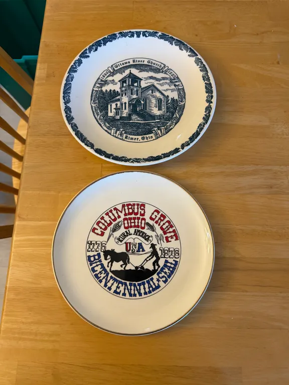 Ohio Commemorative Plates – Rimer & Columbus Grove