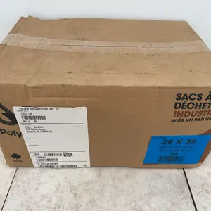 Case of 26”x36” blue garbage bags