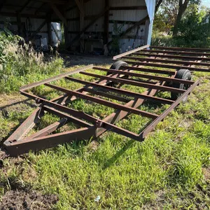 8ft x 16ft Metal Running Gear/Bale Wagon