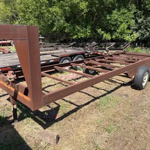 5ft x 20ft Homemade Gooseneck Bale Wagon