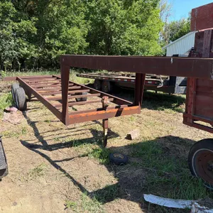 5ft x 20ft Homemade Gooseneck Bale Wagon