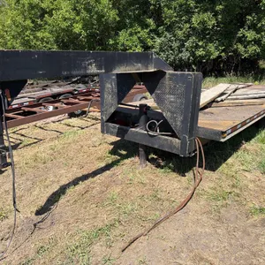 Homemade 8ft x 24ft Gooseneck Flatbed Trailer