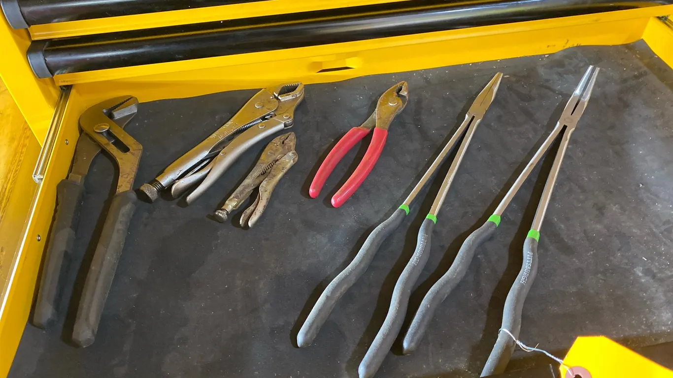 Contents of Drawer - (6) Pittsburgh and Vise-Grip Pliers