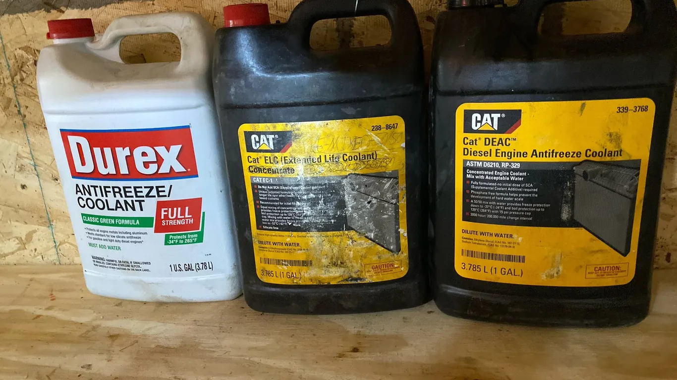 (3) Durex and CAT Antifreeze Coolant Jugs